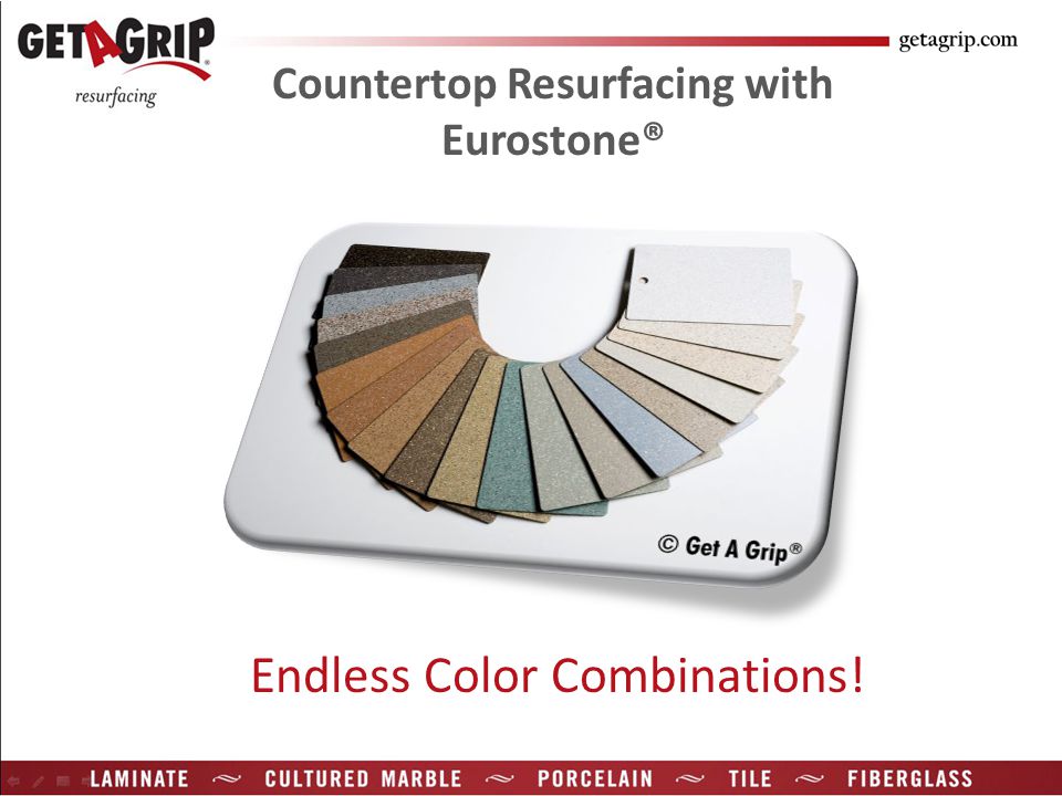 Countertop Resurfacing with Eurostone® Endless Color Combinations!