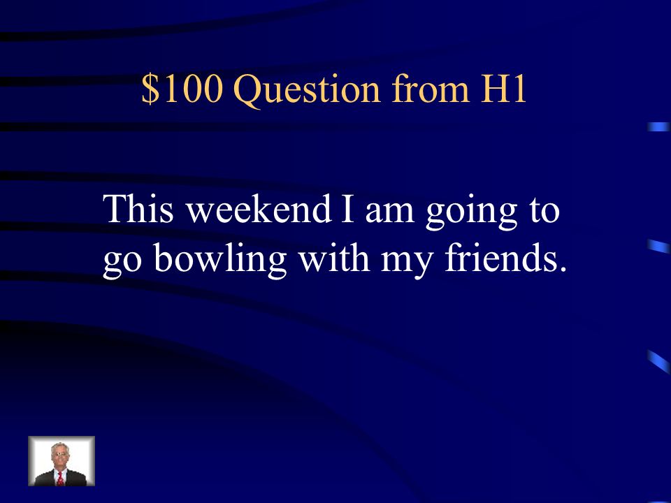 Jeopardy VocabSer/estarP or Isubjunctive S or I Q $100 Q $200 Q $300 Q $400 Q $500 Q $100 Q $200 Q $300 Q $400 Q $500 Final Jeopardy
