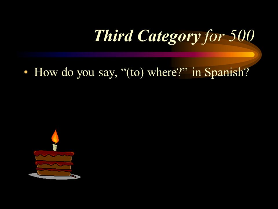 Answer to Third Category for 400 ¿De quién(es) Pick a Category