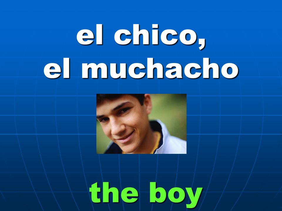 el chico, el muchacho the boy