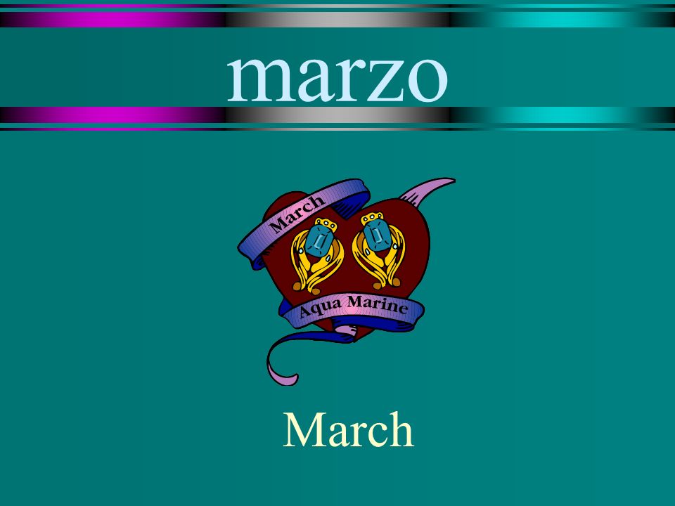 marzo March