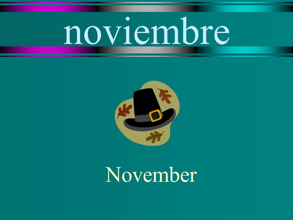noviembre November