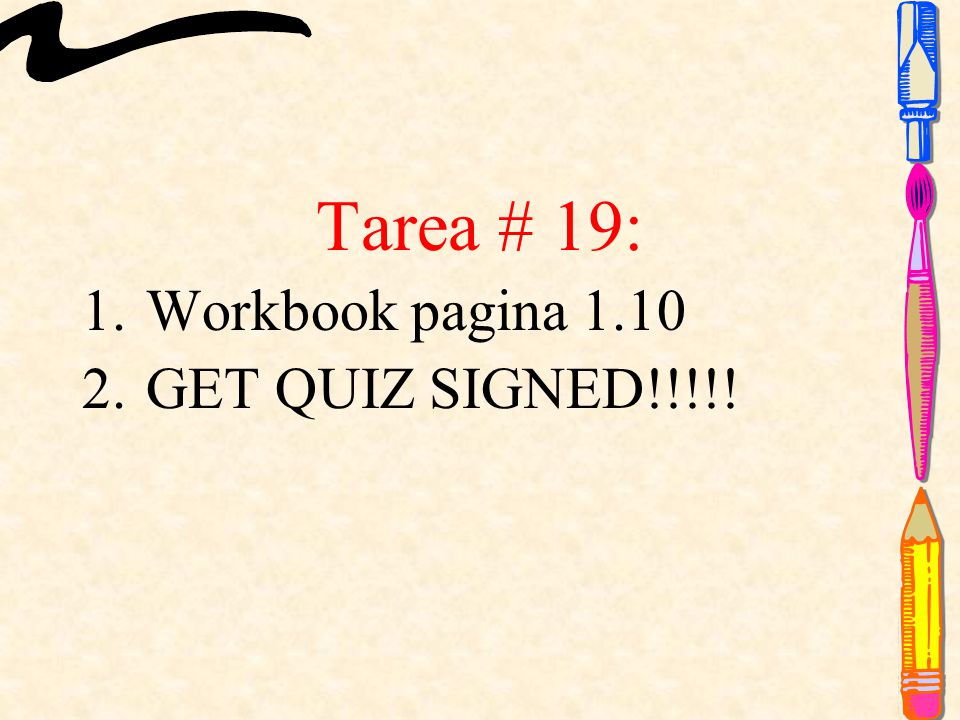 Tarea # 19: 1.Workbook pagina GET QUIZ SIGNED!!!!!