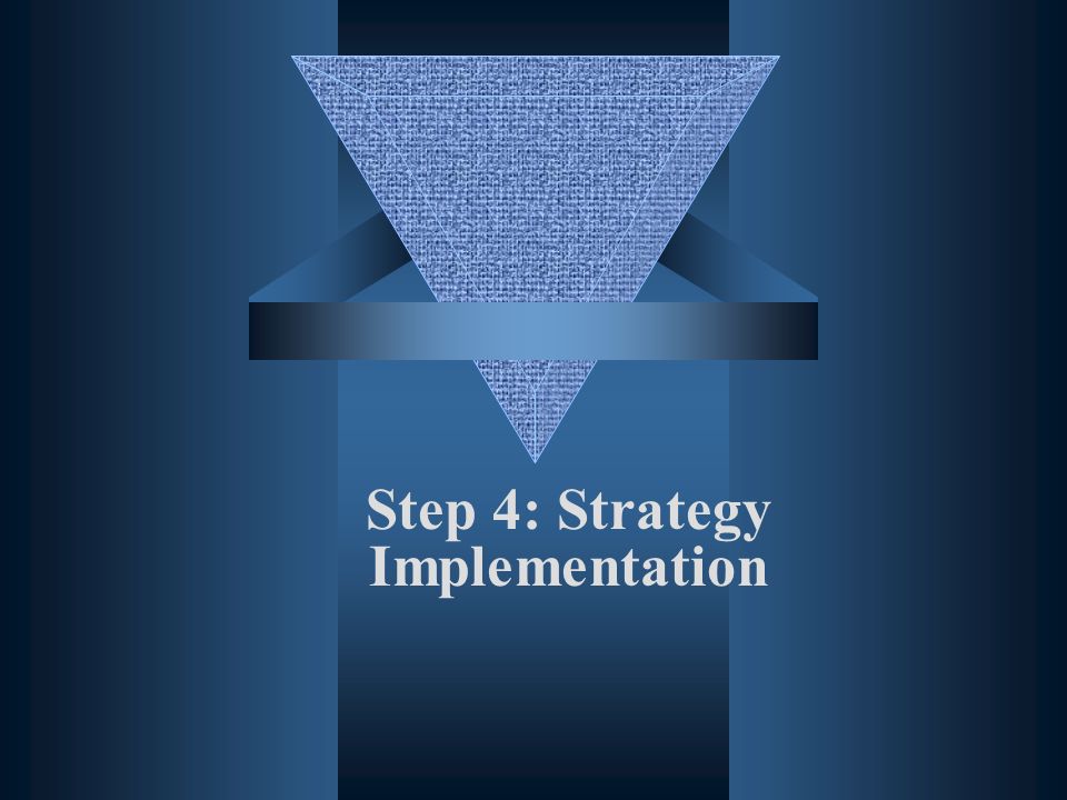 Step 4: Strategy Implementation