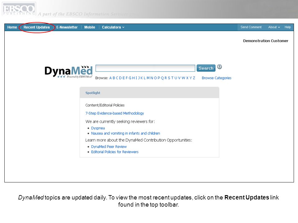 DynaMed topics are updated daily.
