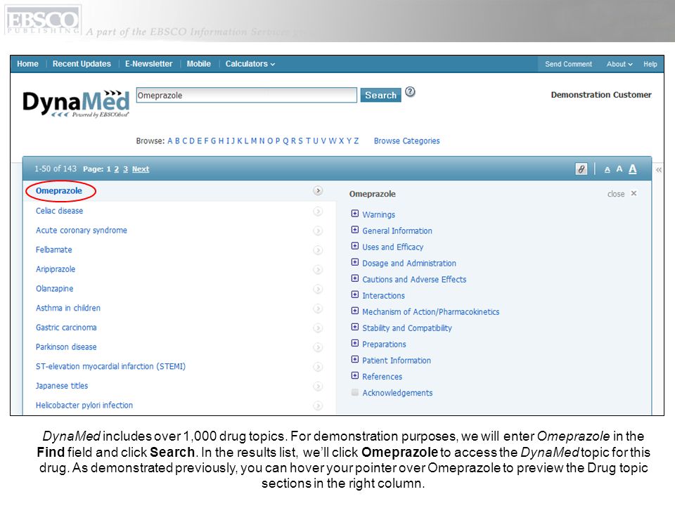 DynaMed includes over 1,000 drug topics.
