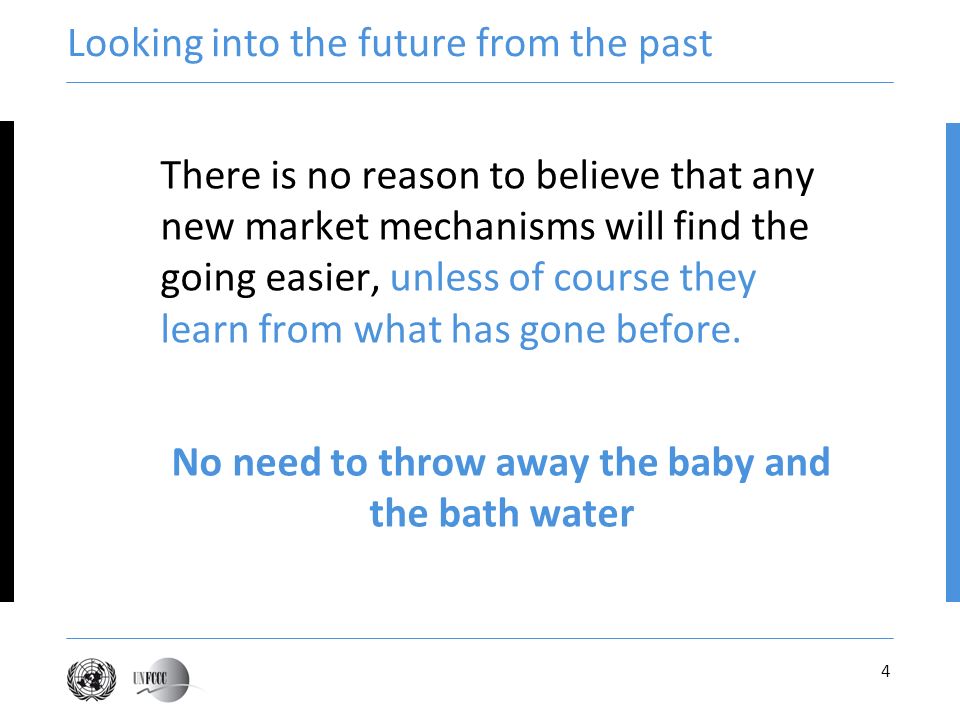4 Looking into the future from the past There is no reason to believe that any new market mechanisms will find the going easier, unless of course they learn from what has gone before.