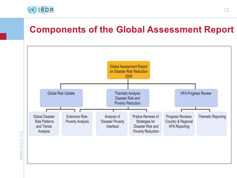 12 Components of the Global Assessment Report