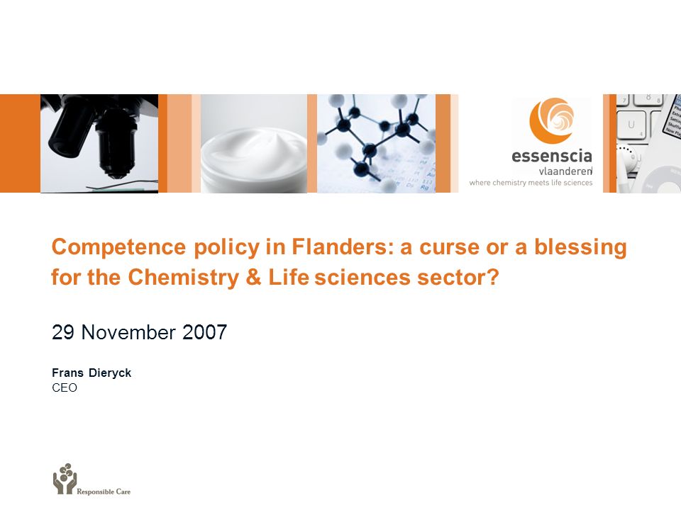 Competence policy in Flanders: a curse or a blessing for the Chemistry & Life sciences sector.