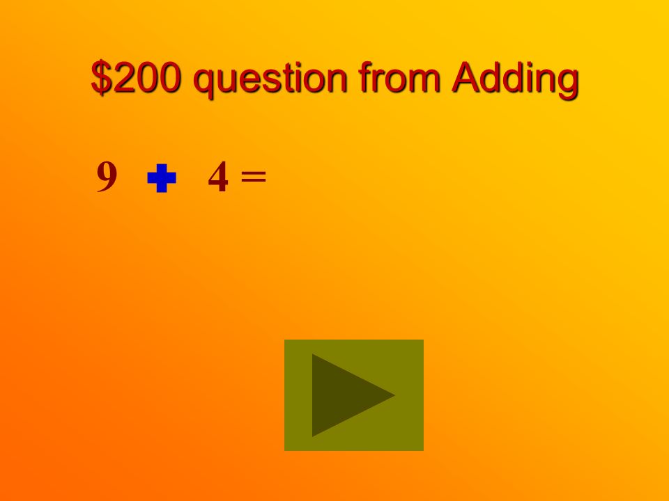 $100 answer from Adding 11