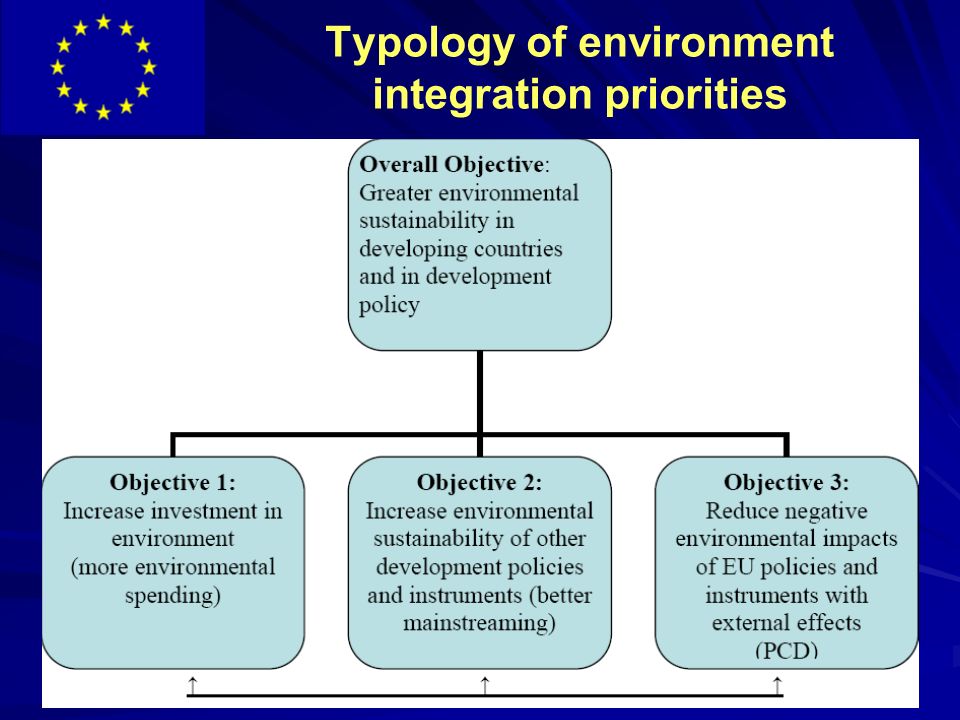 Typology of environment integration priorities