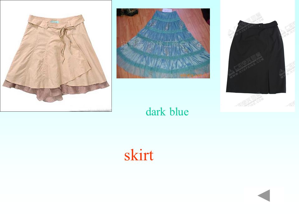 skirt dark blue