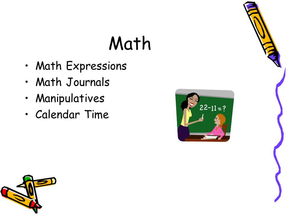 Math Math Expressions Math Journals Manipulatives Calendar Time