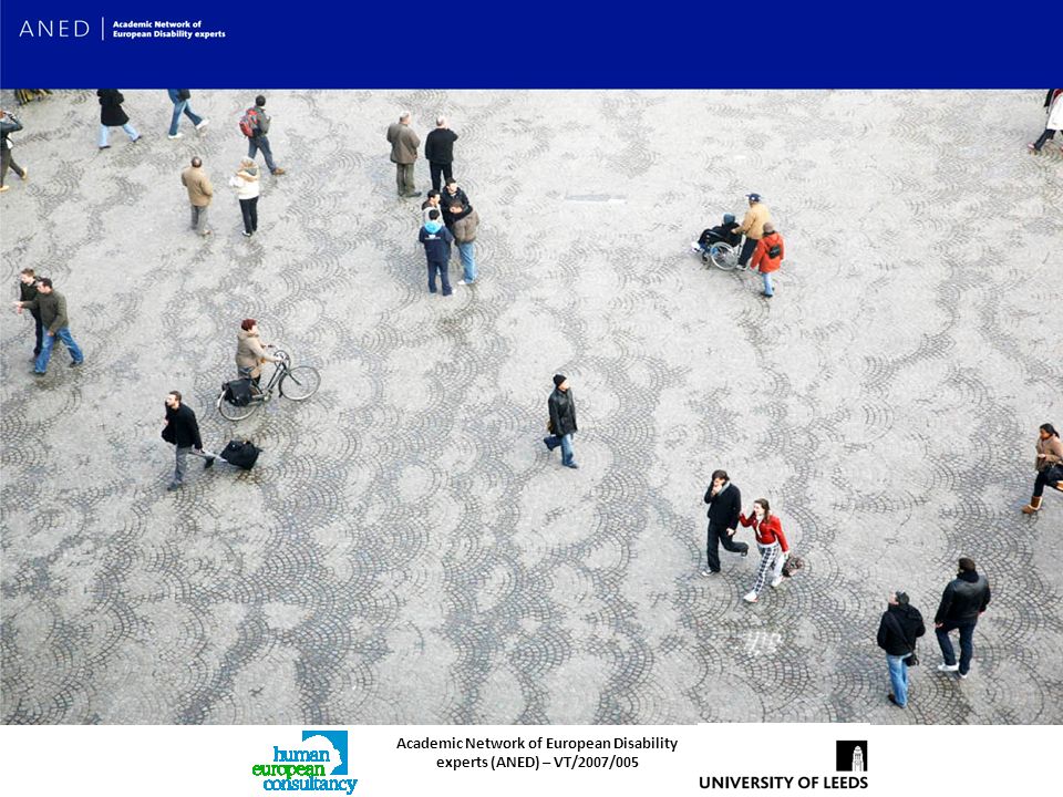 Academic Network of European Disability experts (ANED) – VT/2007/005