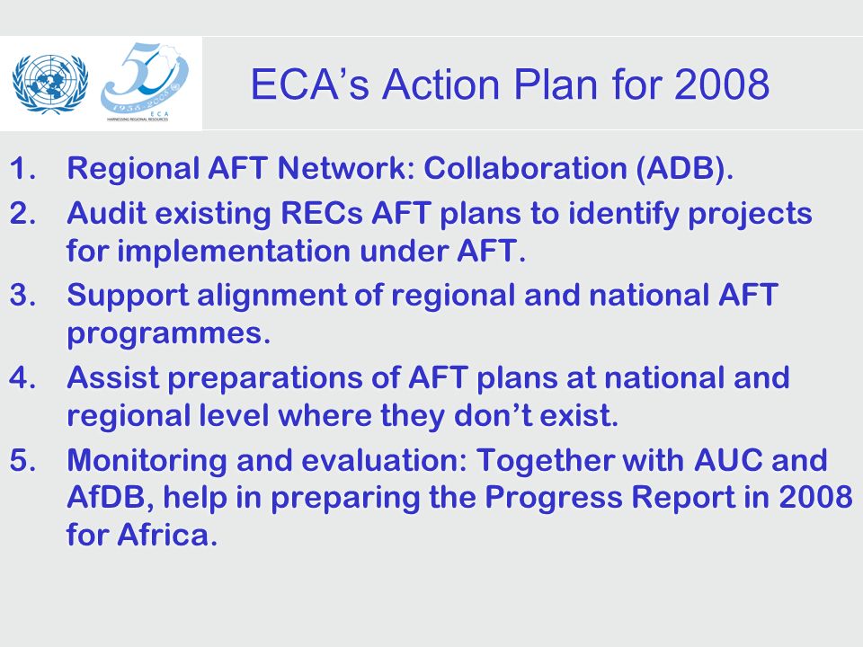ECAs Action Plan for Regional AFT Network: Collaboration (ADB).