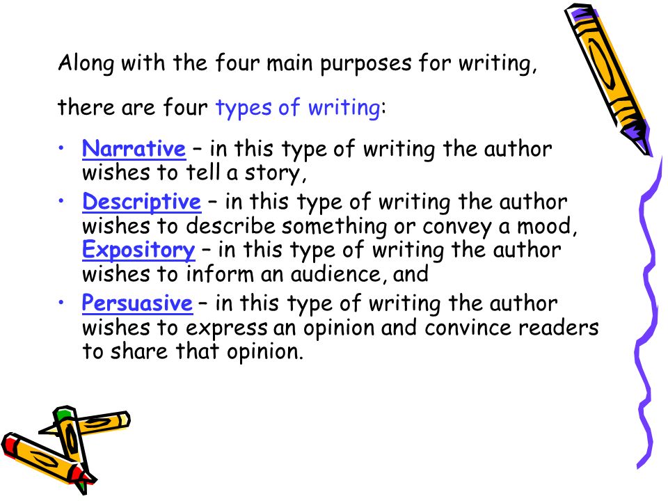 Purpose Of Writing An Essay