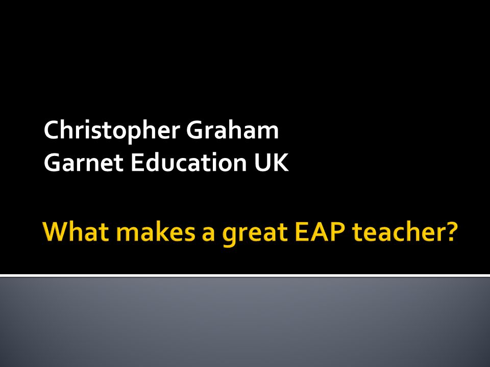 Christopher Graham Garnet Education UK