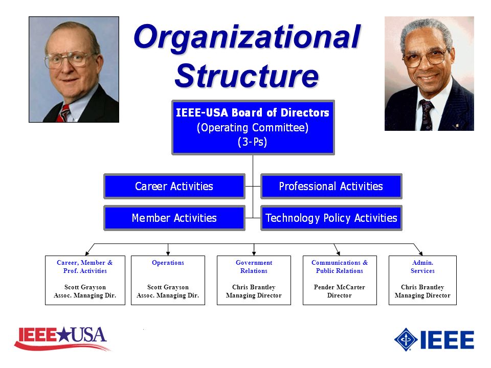 Organizational Structure Career, Member & Prof. Activities Scott Grayson Assoc.