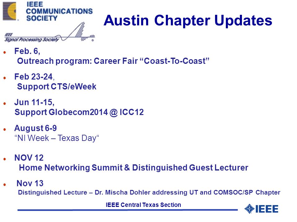IEEE Central Texas Section Austin Chapter Updates l Feb.