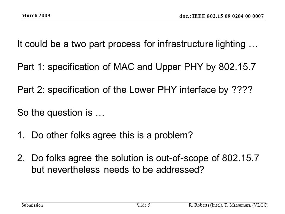 doc.: IEEE Submission March 2009 R.