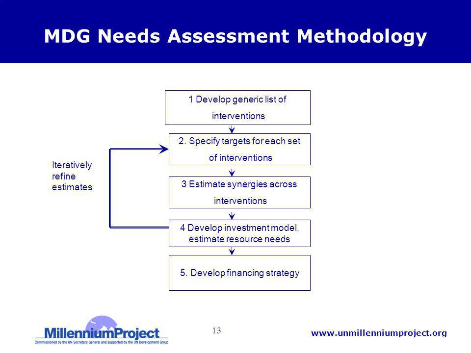 13   MDG Needs Assessment Methodology 5.