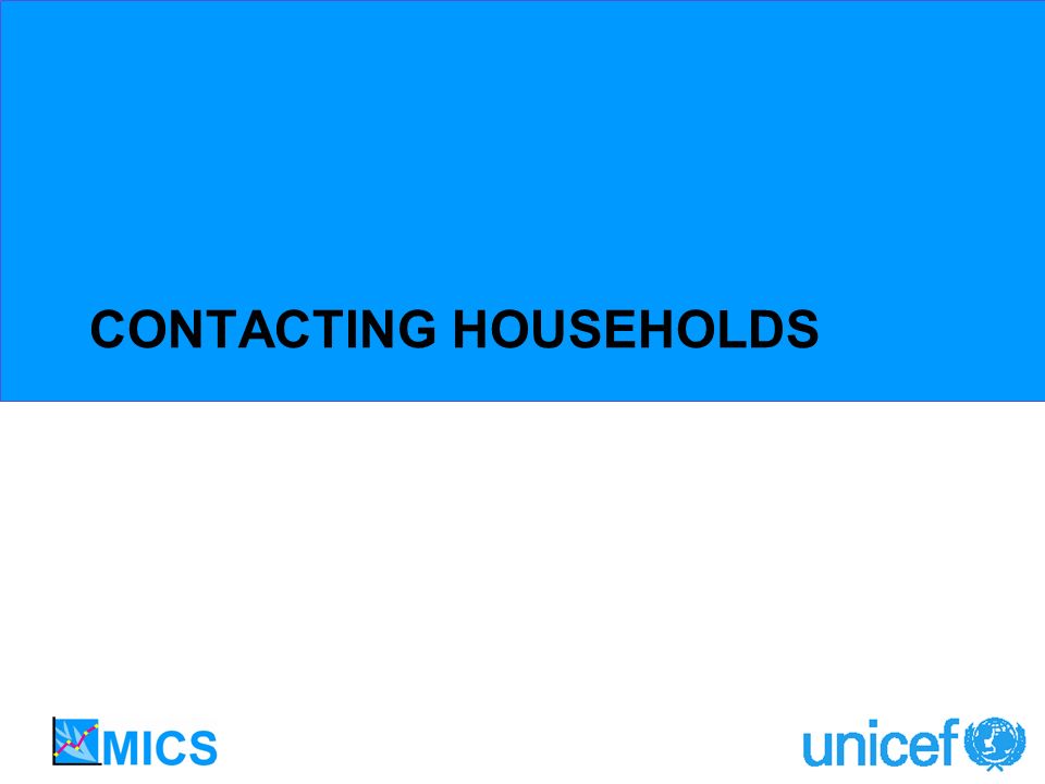 CONTACTING HOUSEHOLDS