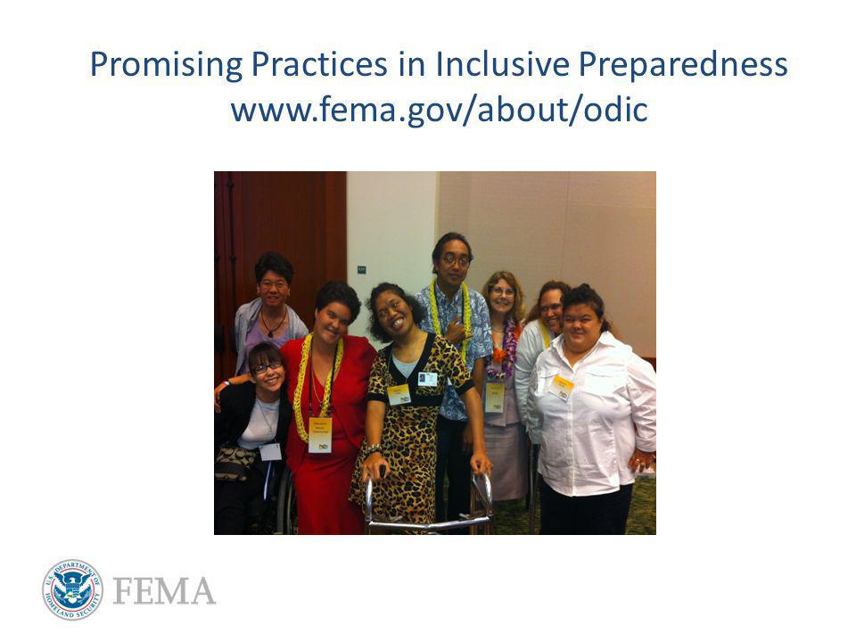 Promising Practices in Inclusive Preparedness