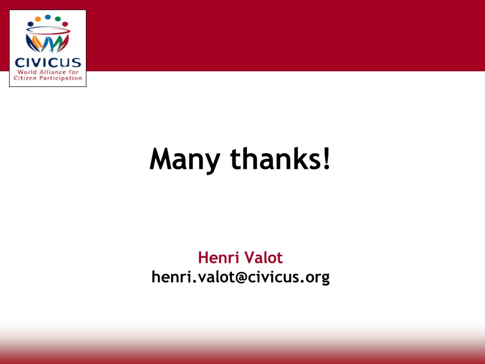 Many thanks! Henri Valot