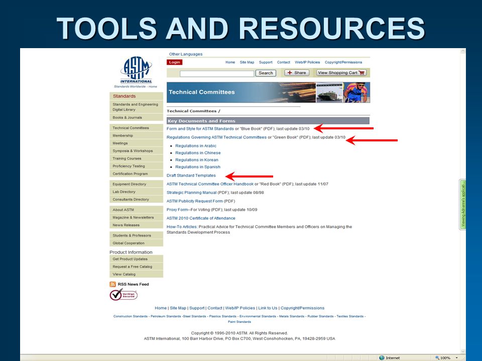TOOLS AND RESOURCES
