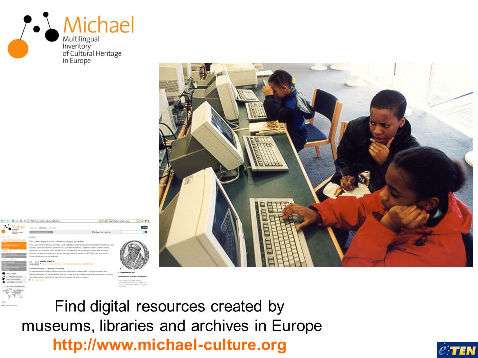 Find digital resources created by museums, libraries and archives in Europe