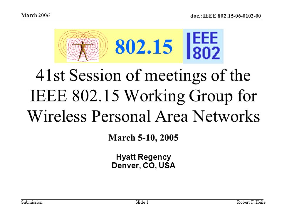 doc.: IEEE Submission March 2006 Robert F.