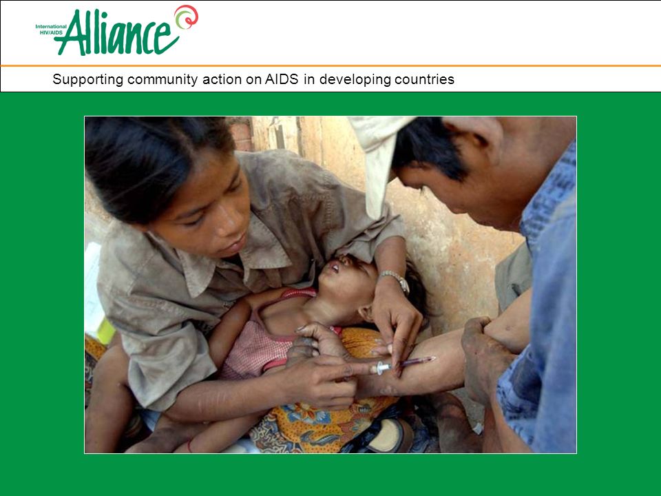 Supporting community action on AIDS in developing countries