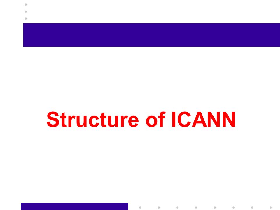 Structure of ICANN