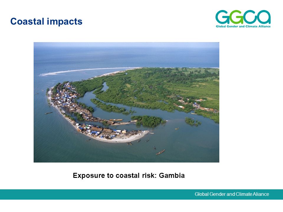 Global Gender and Climate Aliance Coastal impacts Exposure to coastal risk: Gambia