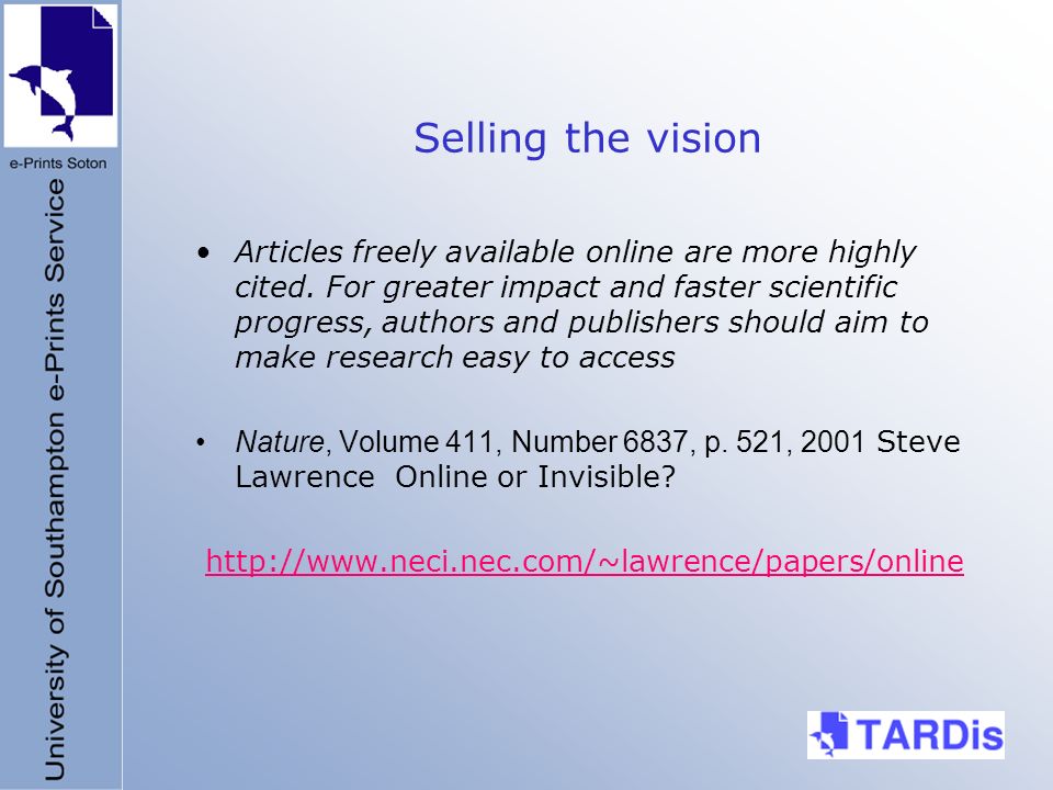 Articles freely available online are more highly cited.