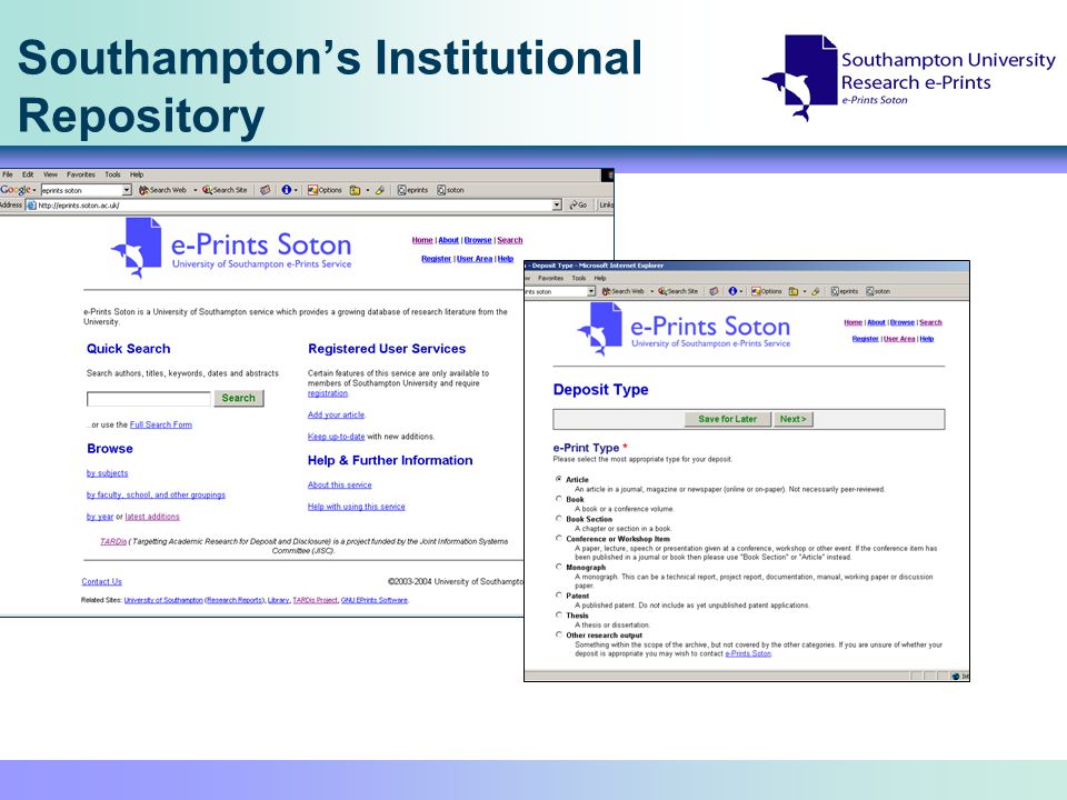 Southamptons Institutional Repository