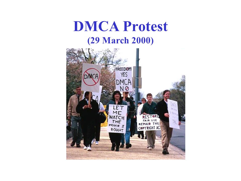 DMCA Protest (29 March 2000)