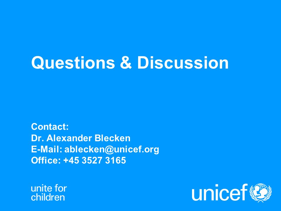 Questions & Discussion Contact: Dr.
