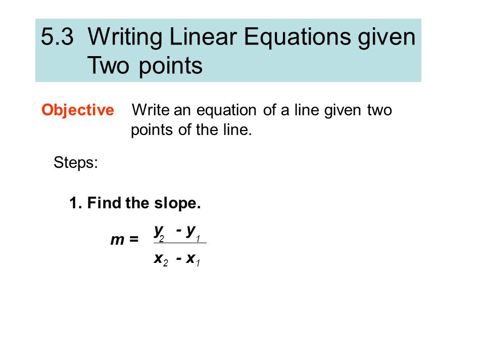 Find Equation Of Line Given Two Points Talkchannels Linear Equation From Two Points Talkchannels Of How To Find The