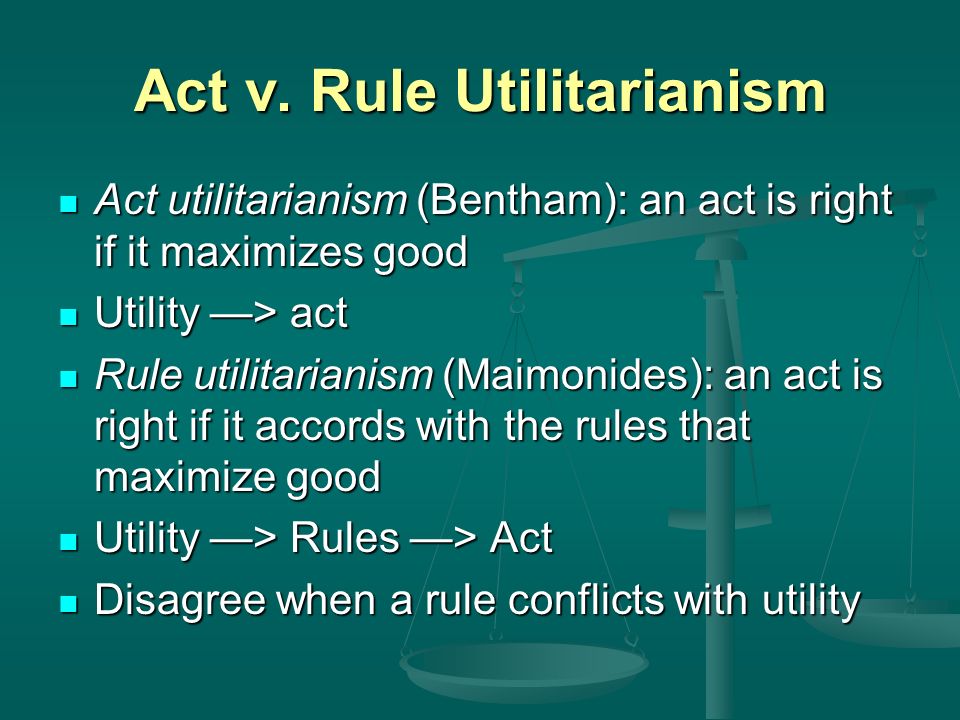 rule utilitarianism rule utilitarianism