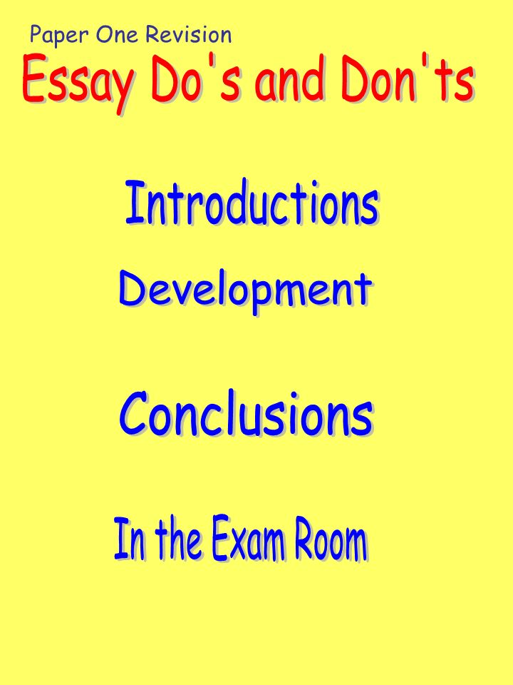 Revision Essay-Writing