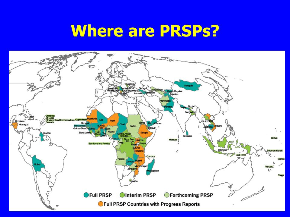 Where are PRSPs