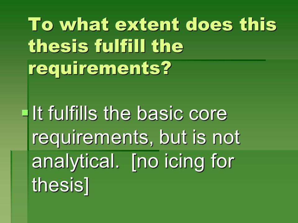 Essay To What Extent