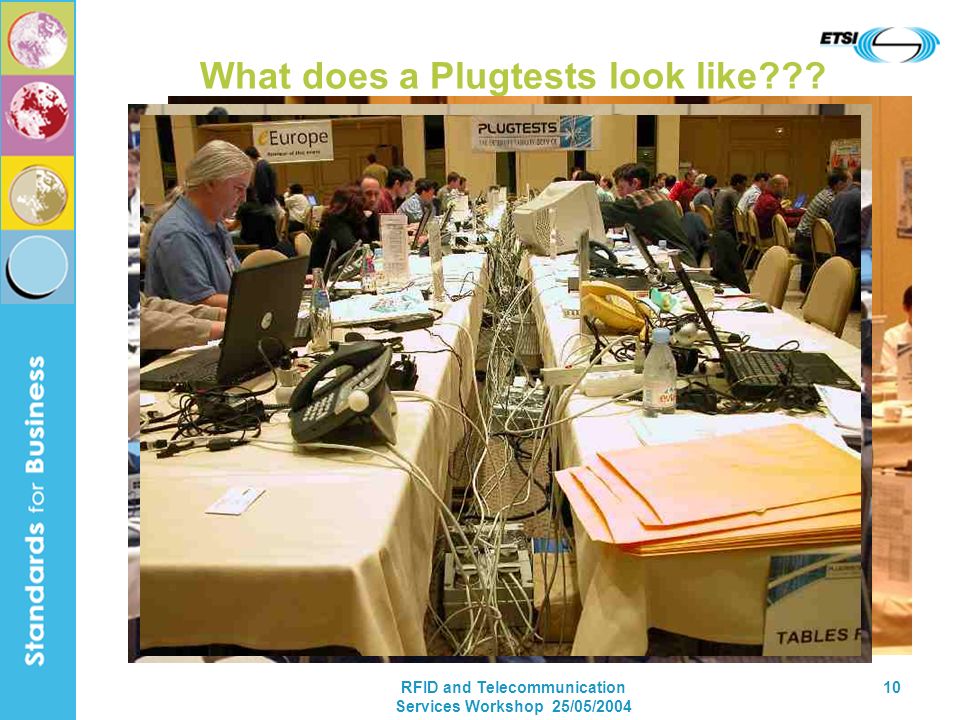 RFID and Telecommunication Services Workshop 25/05/ What does a Plugtests look like