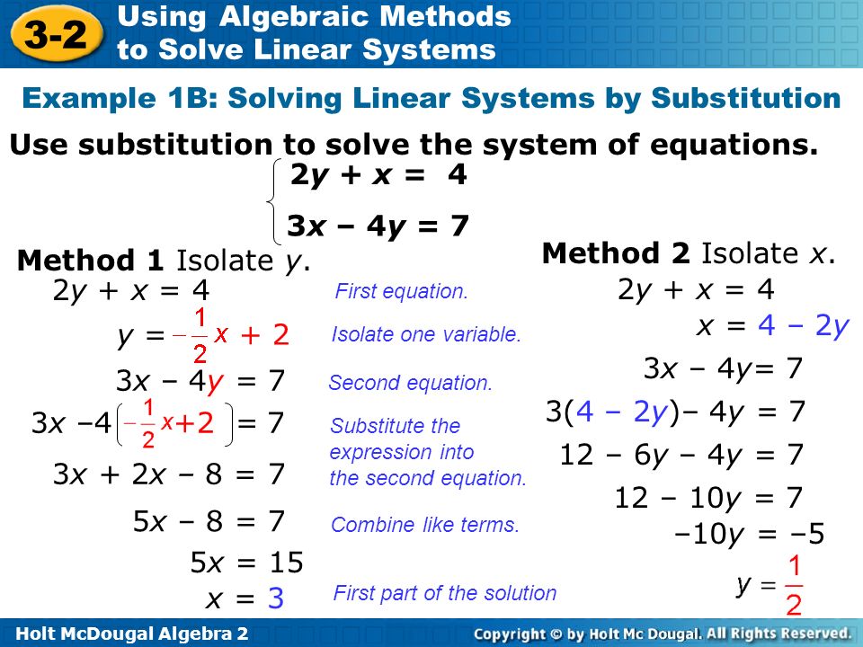 Using Equations To Solve Problems