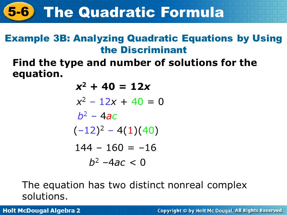 Solve A Quadratic Equation Using The Formula Calculator Quadratic Formula Calculator Mathpapa Equation