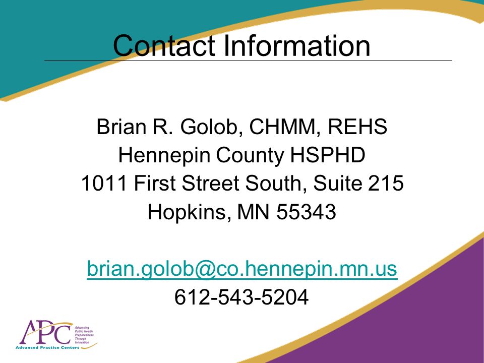Contact Information Brian R.