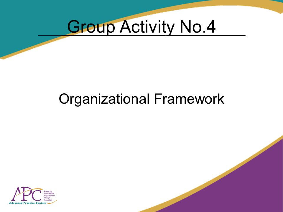 Group Activity No.4 Organizational Framework