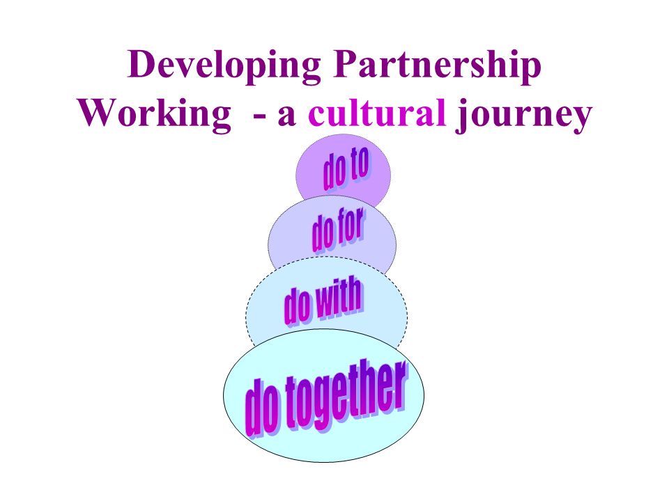 Developing Partnership Working - a cultural journey