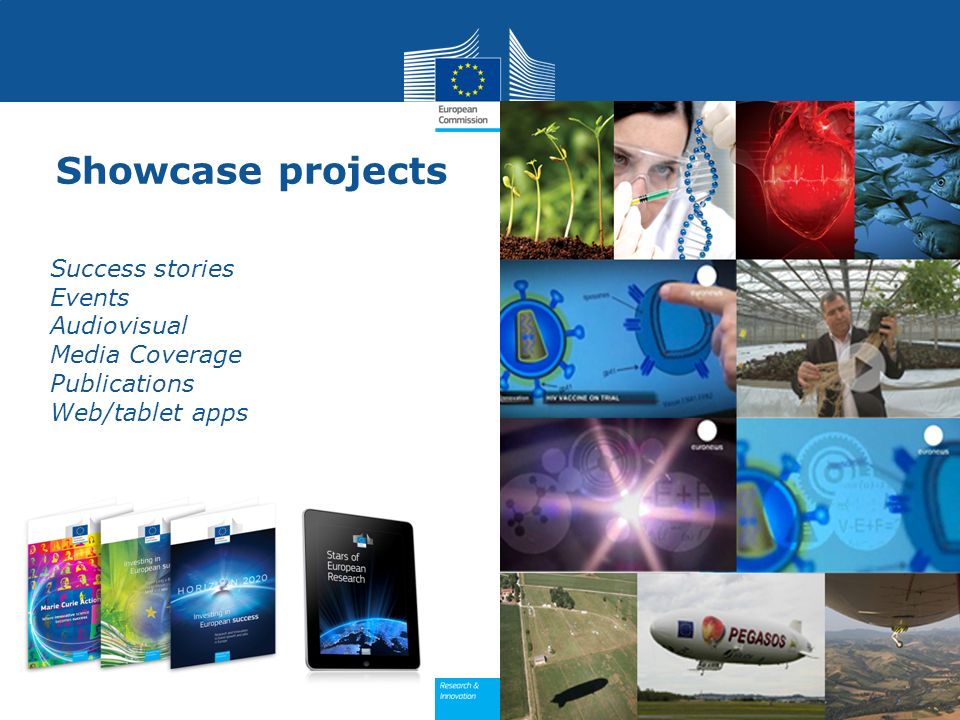 Showcase projects Success stories Events Audiovisual Media Coverage Publications Web/tablet apps